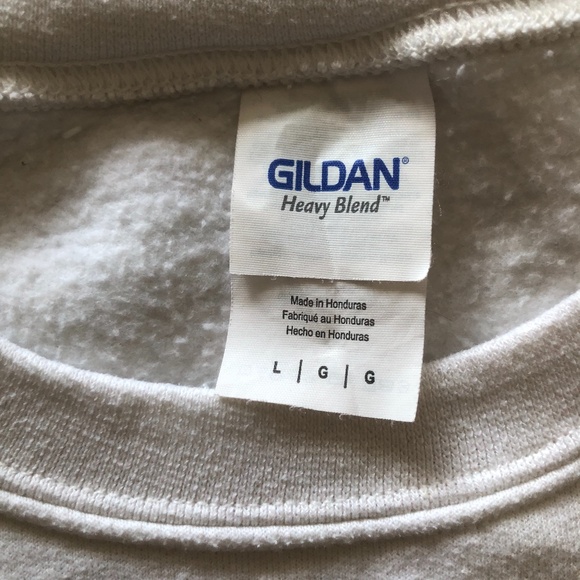 Gildan Large White Preloved Christmas Sweater - Picture 2 of 3